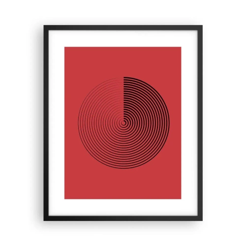 Plakat i sort ramme - Cirkulær bevægelse - 40x50 cm