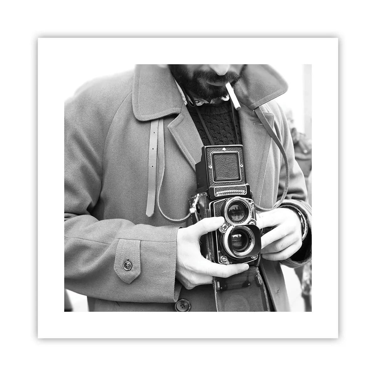 Plakat - I retro stil - 40x40 cm