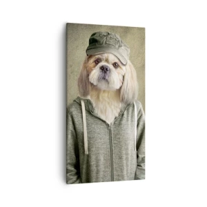 Lærredstryk - Billede på lærred - Jeg foretrækker afslappethed - 55x100 cm