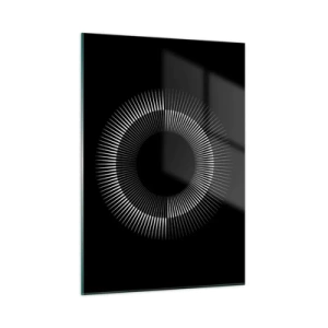 Billede på glas - Sort sol - 50x70 cm