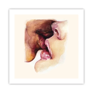 Plakat - Som nat og dag, jord og himmel - 50x50 cm