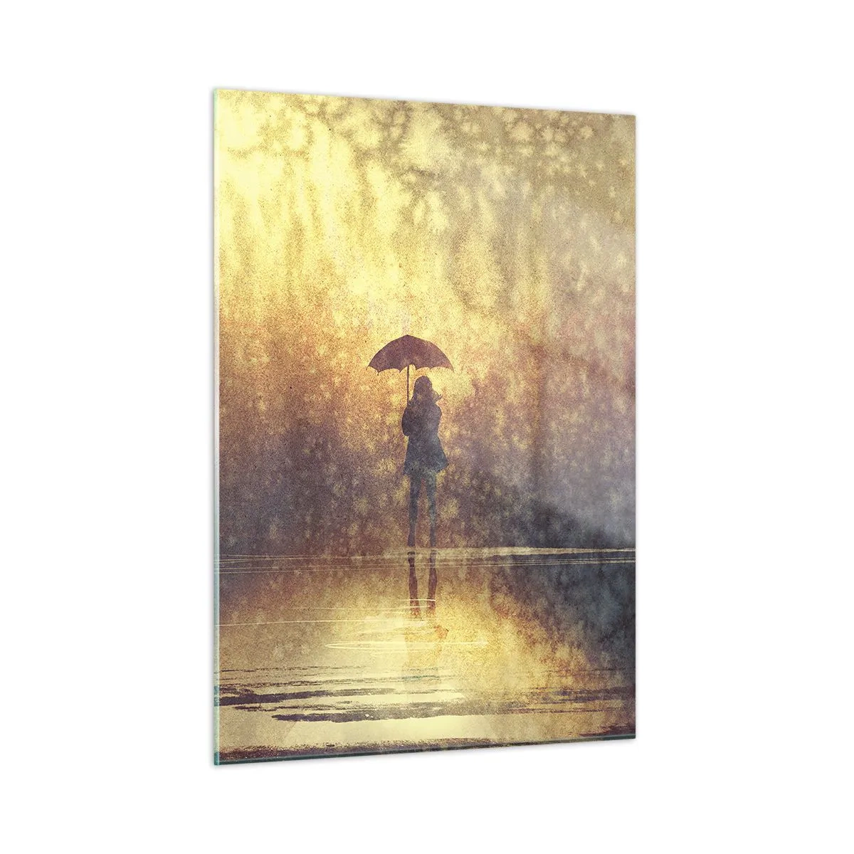 Billede på glas - Jeg føler, at der er nogen, der kigger på mig - 50x70 cm