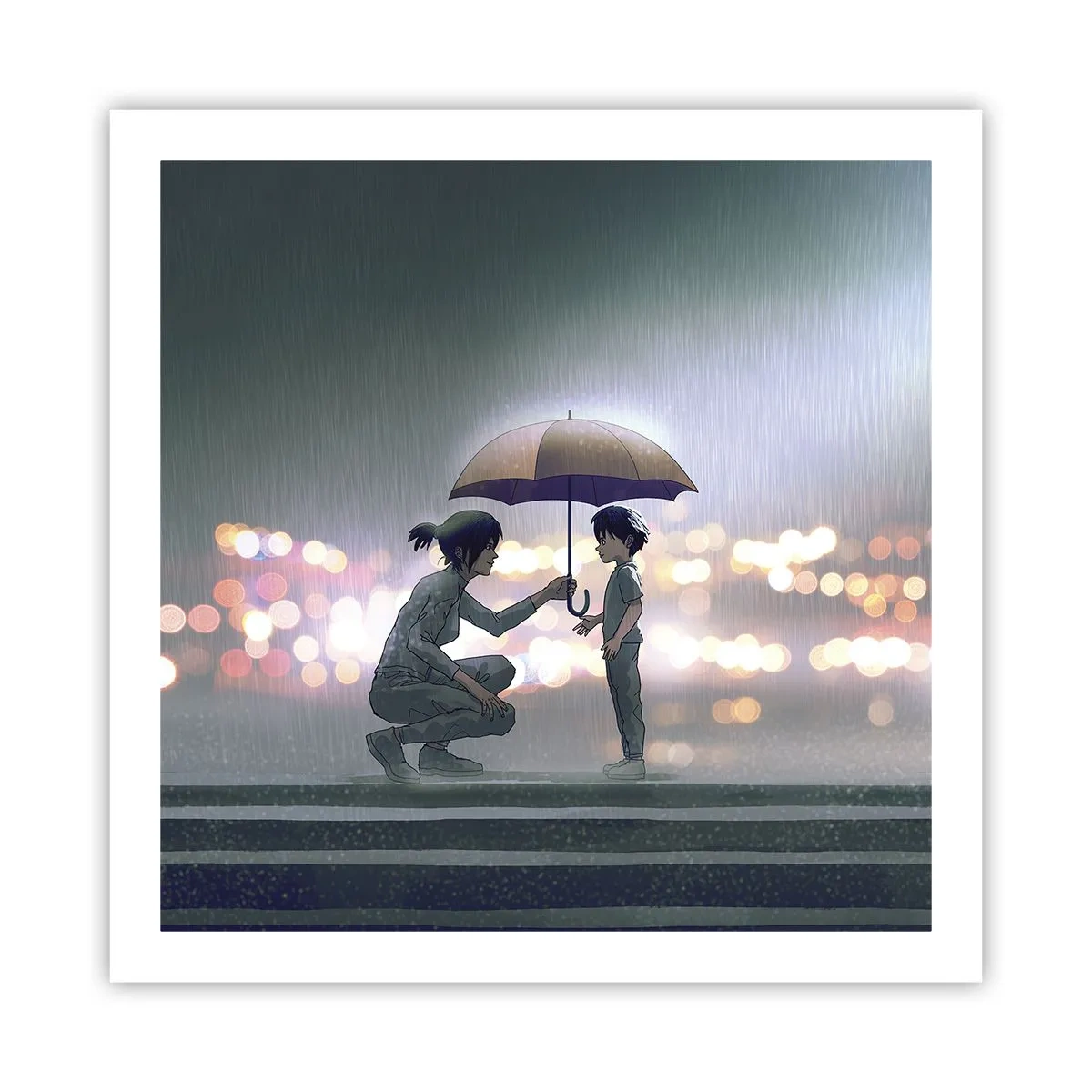 Plakat - Og alt er godt nu - 60x60 cm