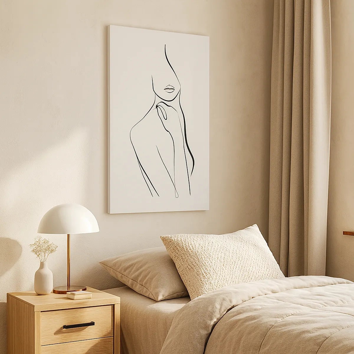 Lærredstryk - Billede på lærred - Bølge af melankoli - 50x70 cm