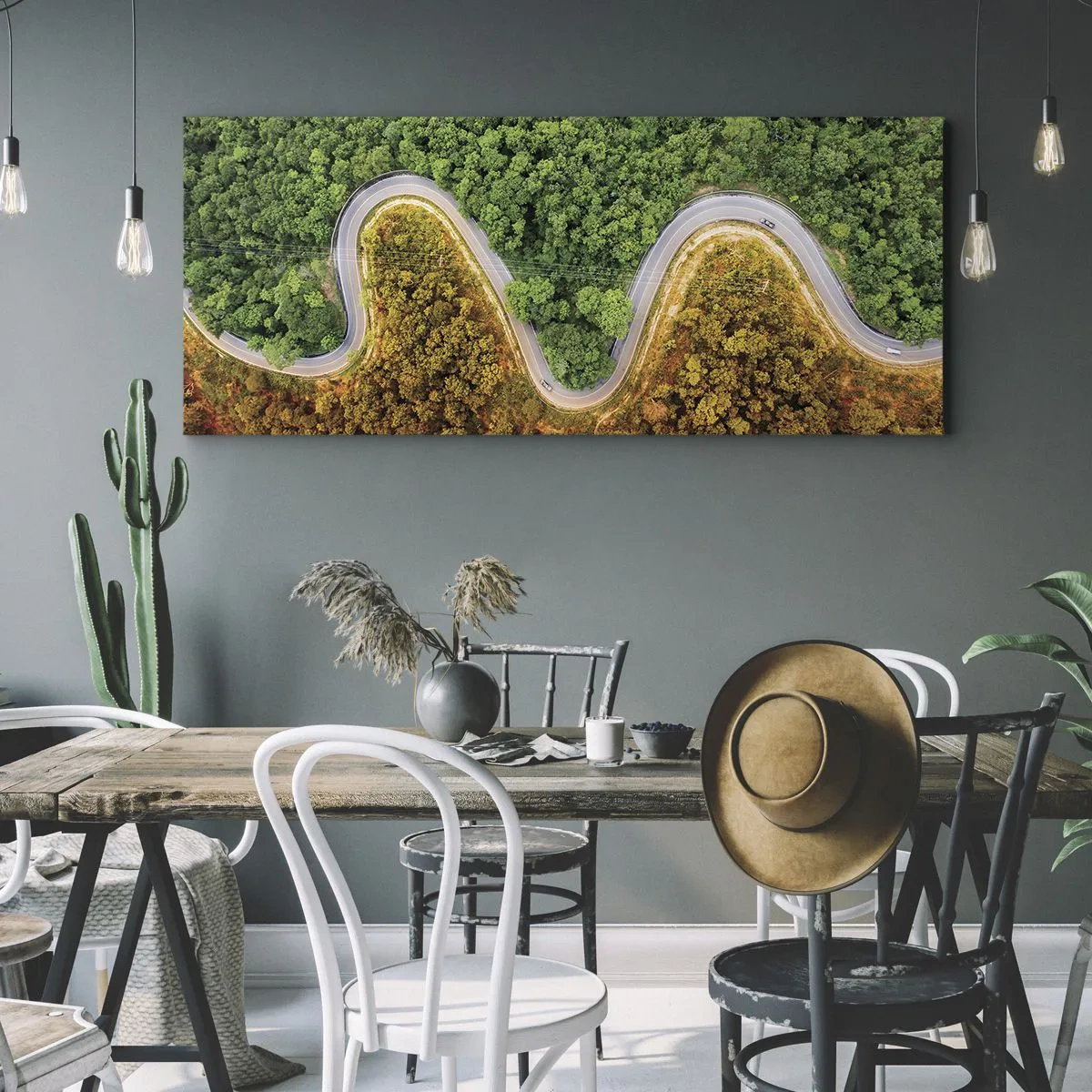 Lærredstryk - Billede på lærred - Grænser og gennembrud - 100x40 cm