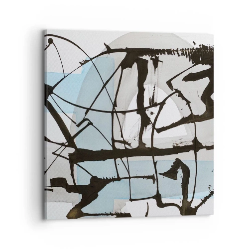 Lærredstryk - Billede på lærred - Ikke desto mindre blå - 70x70 cm