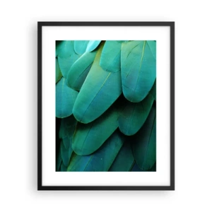 Plakat i sort ramme - Papegøjenaturens præcision - 40x50 cm
