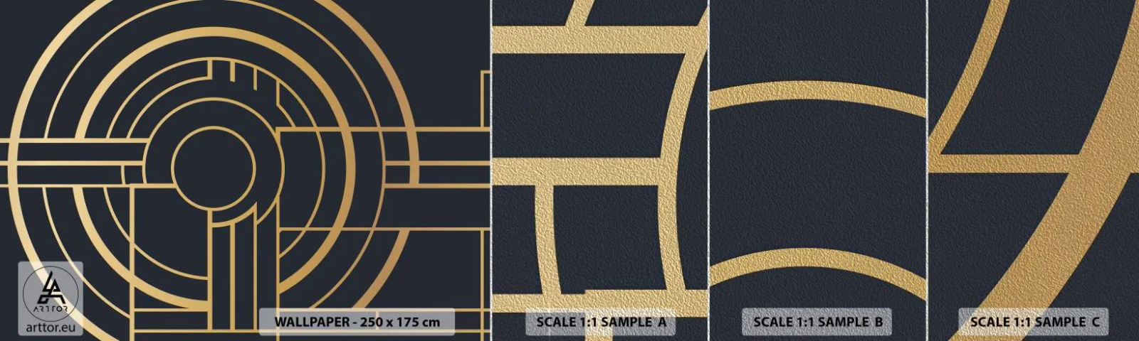 Prøve Fototapet Premium Sand - At vende tingene på hovedet - Abstraktion, Stykke, Grafik - 100x30 cm