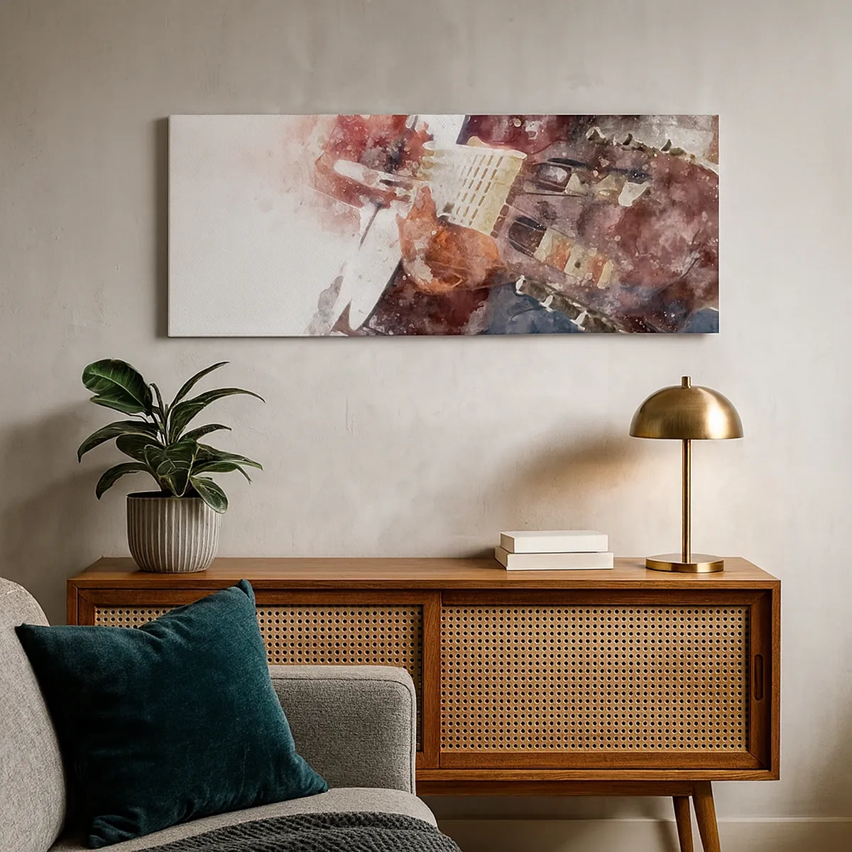 Lærredstryk - Billede på lærred - Og hvad synes du? - 30x30 cm