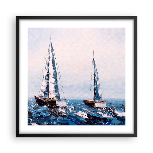 Plakat i sort ramme - Vindens broderskab - 50x50 cm