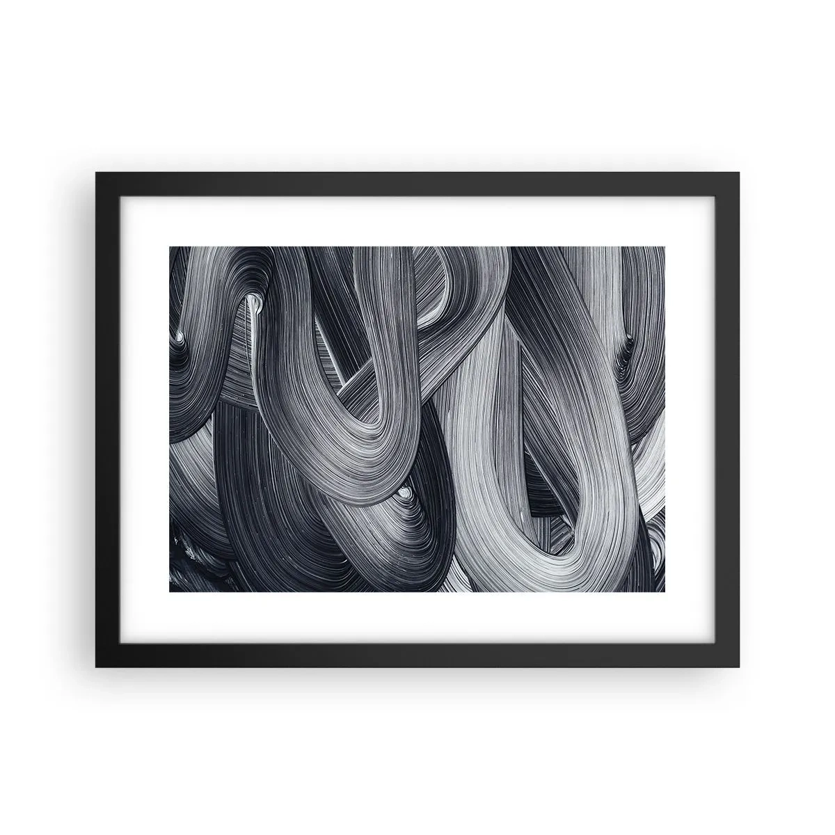 Plakat i sort ramme - Virkelighedens flygtighed - 40x30 cm