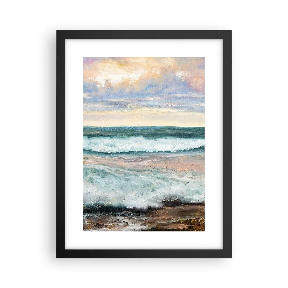 Plakat i sort ramme - Her vil du glatte din sjæl - 30x40 cm