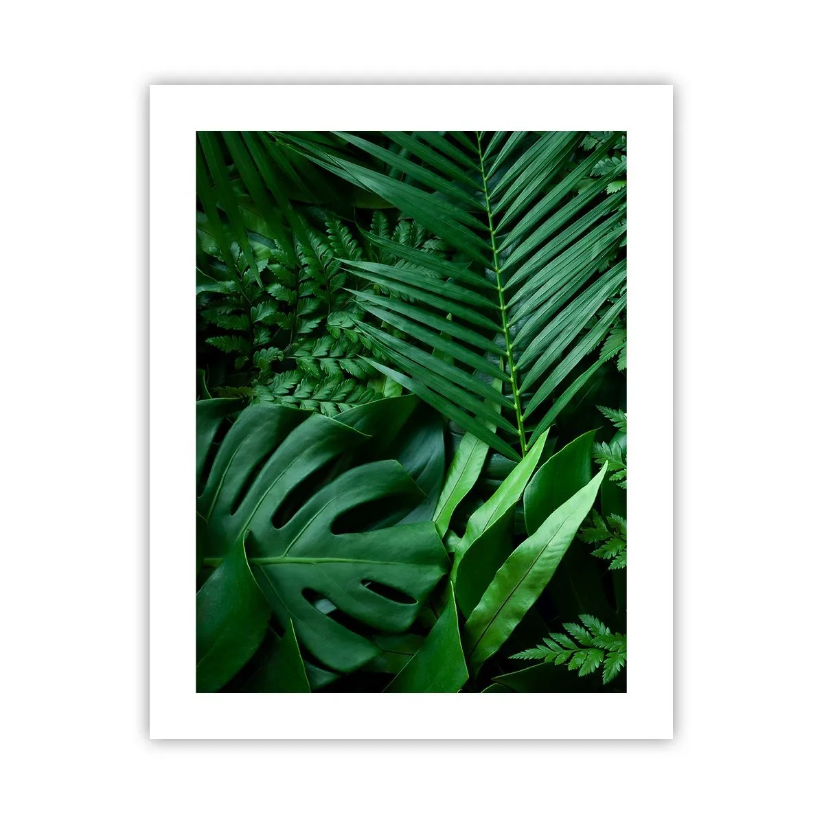 Plakat - Kranset i grønt - 40x50 cm