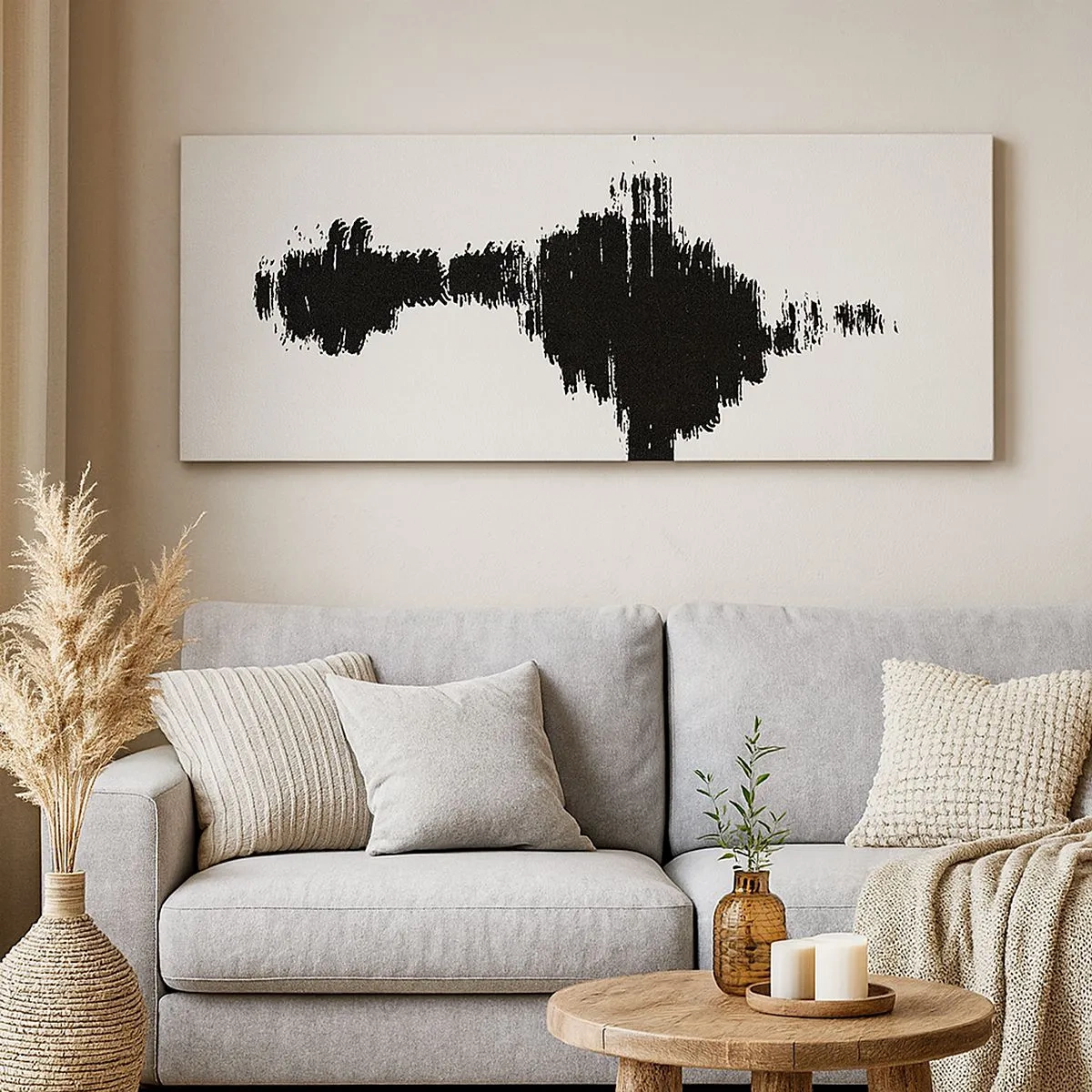 Lærredstryk - Billede på lærred - Fantasiens vibrationer - 100x40 cm