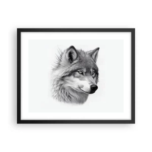 Plakat i sort ramme - Alpha - uden tvivl - 50x40 cm