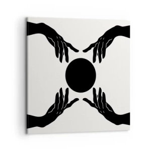 Lærredstryk - Billede på lærred - Et hemmeligt tegn - 60x60 cm