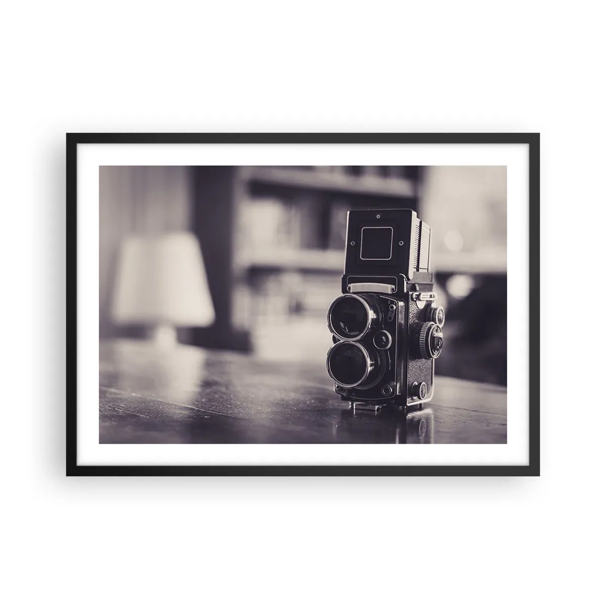 Plakat i sort ramme - Magien i et gammelt fotografi - 70x50 cm