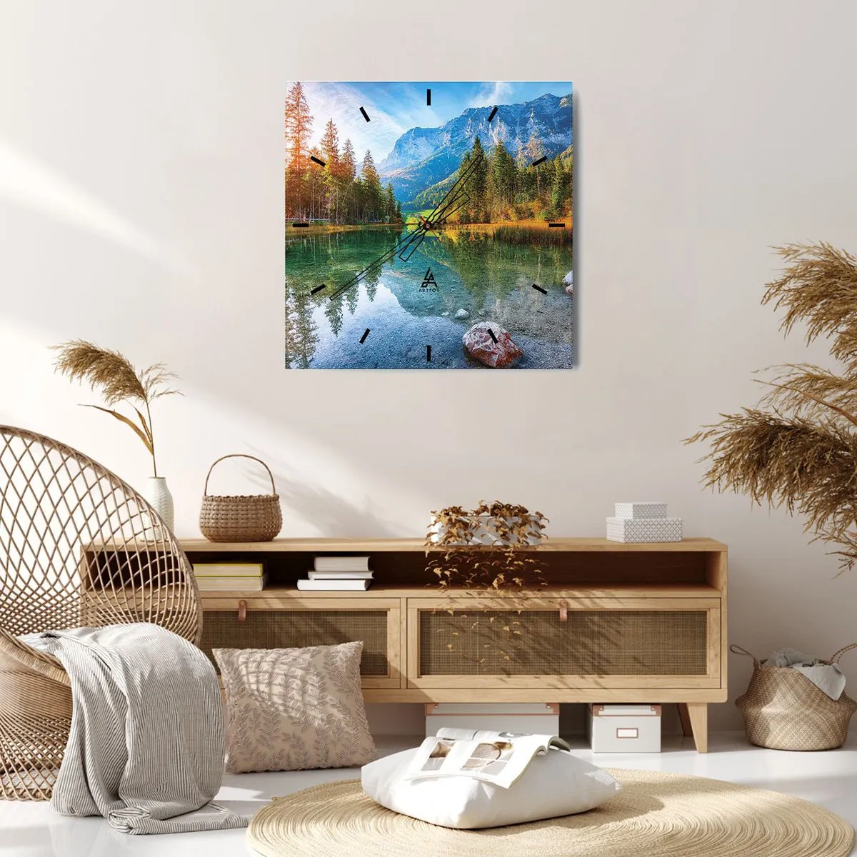 Vægur, Uret - Efterårets blidhed - 40x40 cm