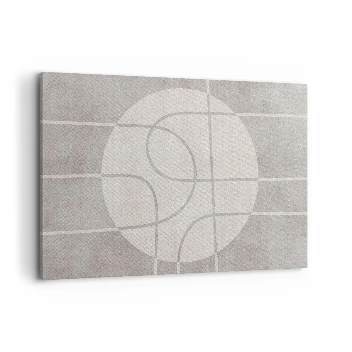 Lærredstryk - Billede på lærred - Cirkulær og lige frem - 120x80 cm