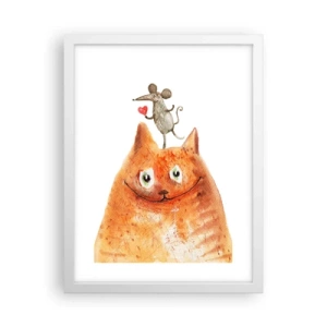 Plakat i hvid ramme - Kærlighedens paradokser - 30x40 cm