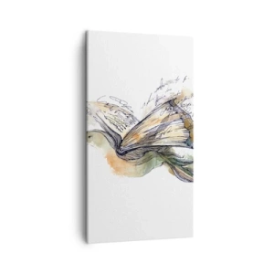 Lærredstryk - Billede på lærred - På poesiens vinger - 45x80 cm