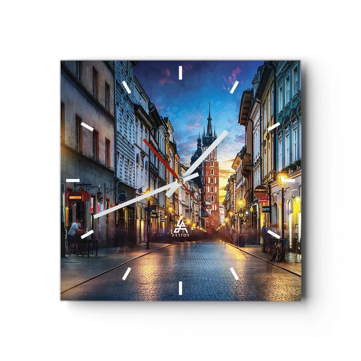 Vægur, Uret - Krakows charme - 30x30 cm