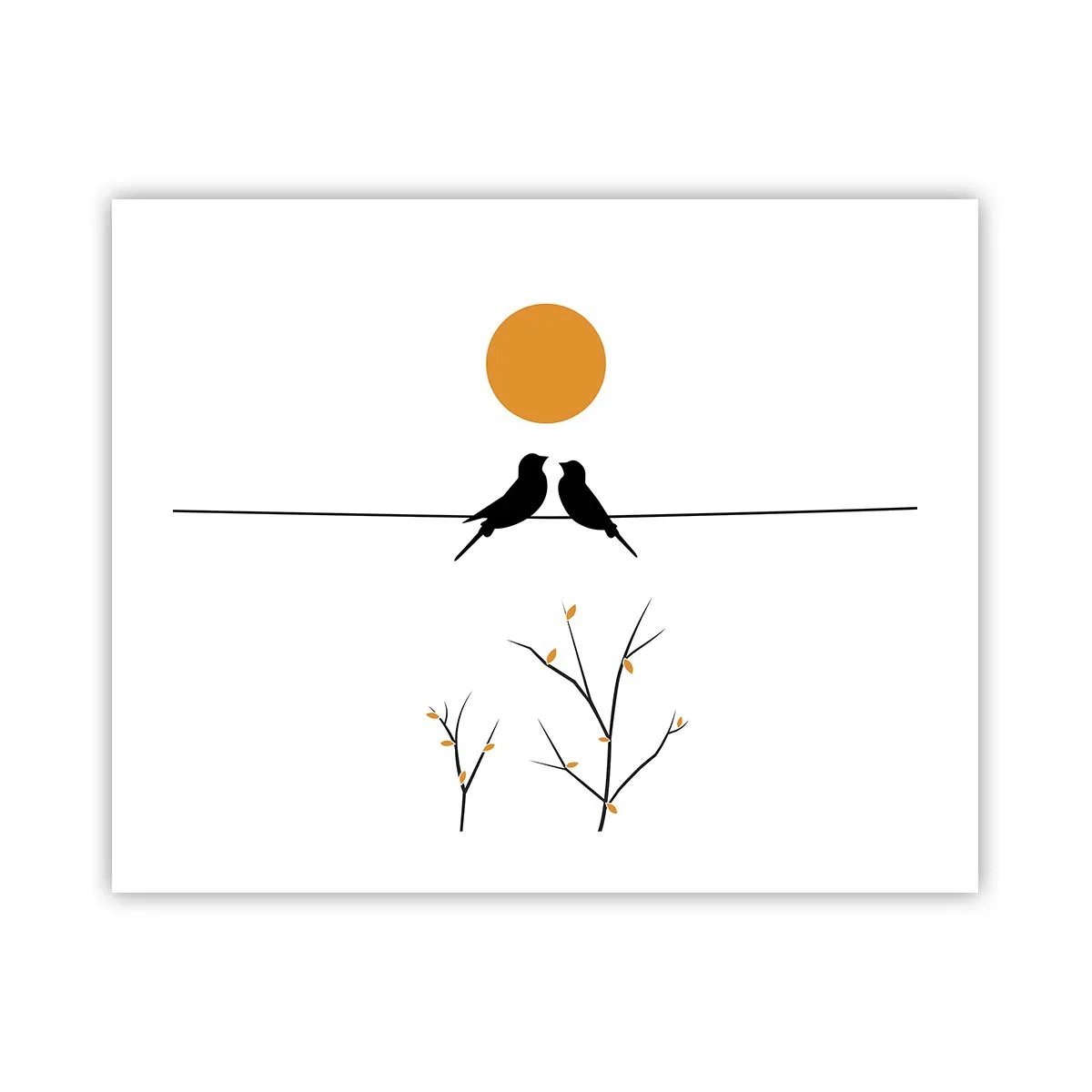 Plakat - Nattergal - 50x40 cm