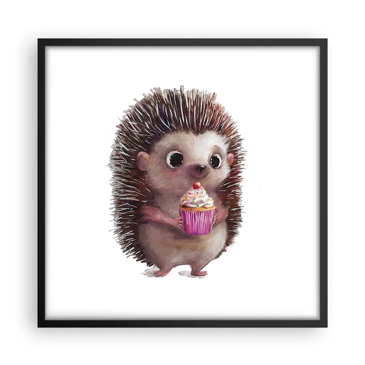 Plakat i sort ramme - Fejring er hver dag - 50x50 cm