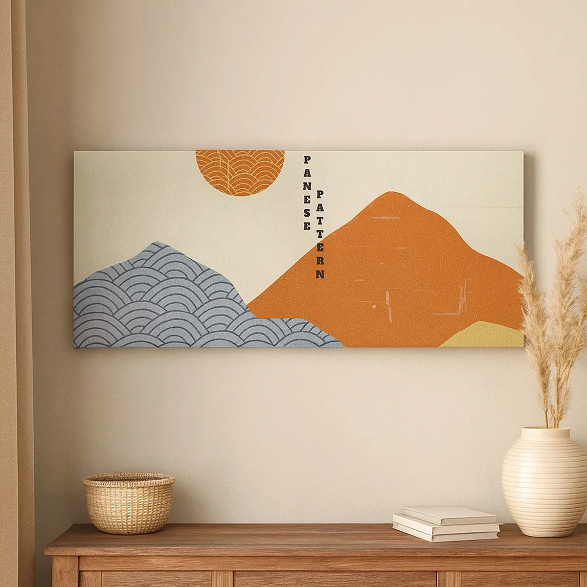 Lærredstryk - Billede på lærred - I den japanske ånd - 30x30 cm