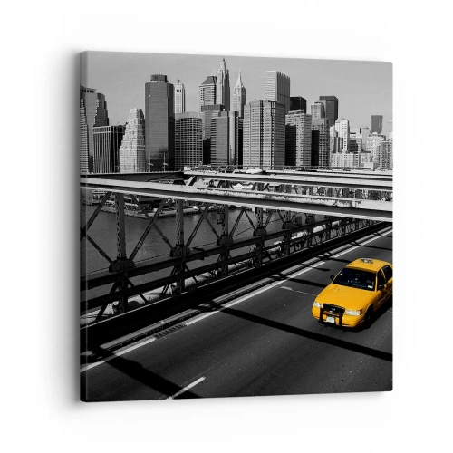Lærredstryk - Billede på lærred - Storbyens farve - 30x30 cm