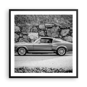 Plakat i sort ramme - En legende fra 1960'erne. - 60x60 cm