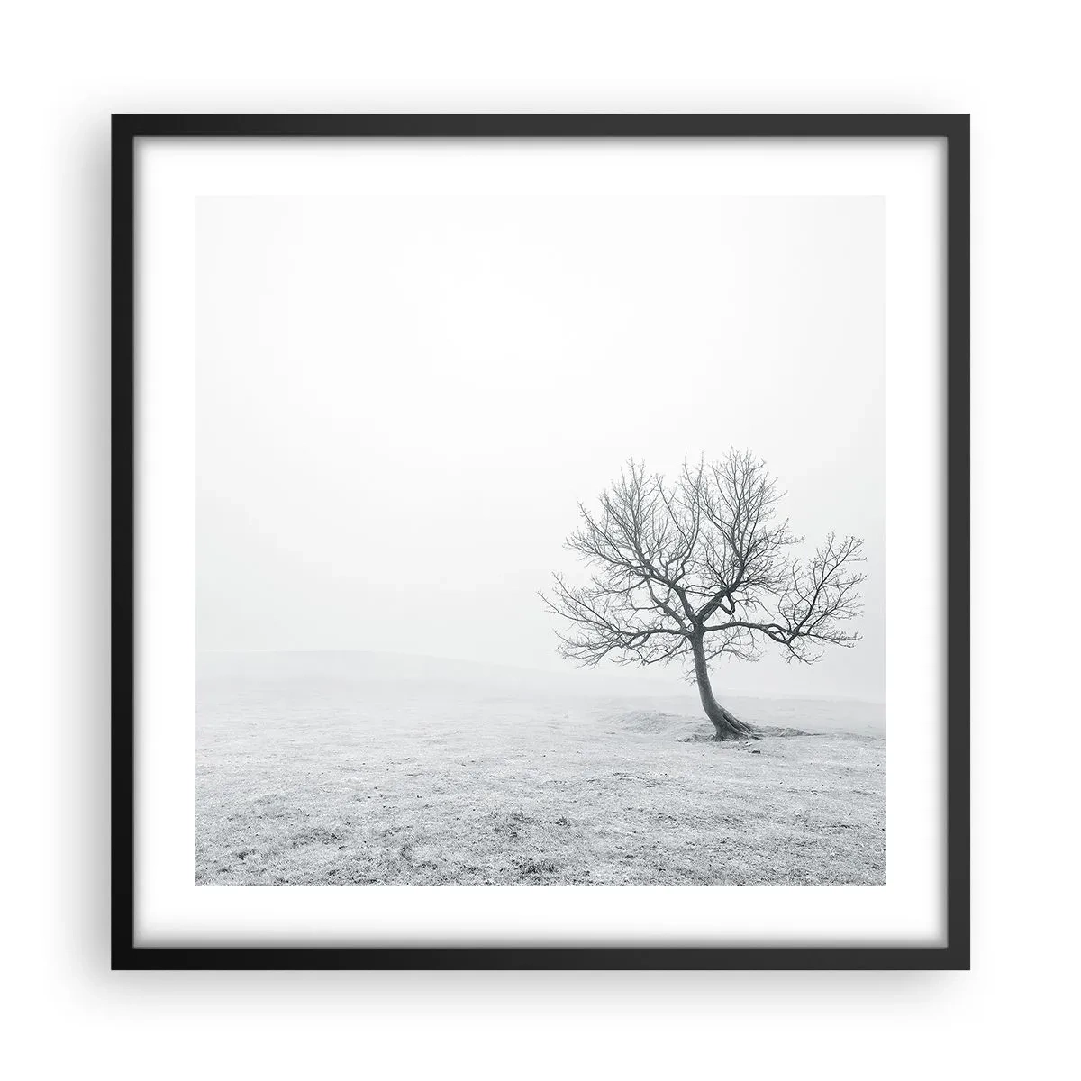 Plakat i sort ramme - Mod intetheden - 50x50 cm