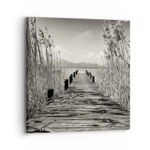 Lærredstryk - Billede på lærred - I græssernes fred - 30x30 cm