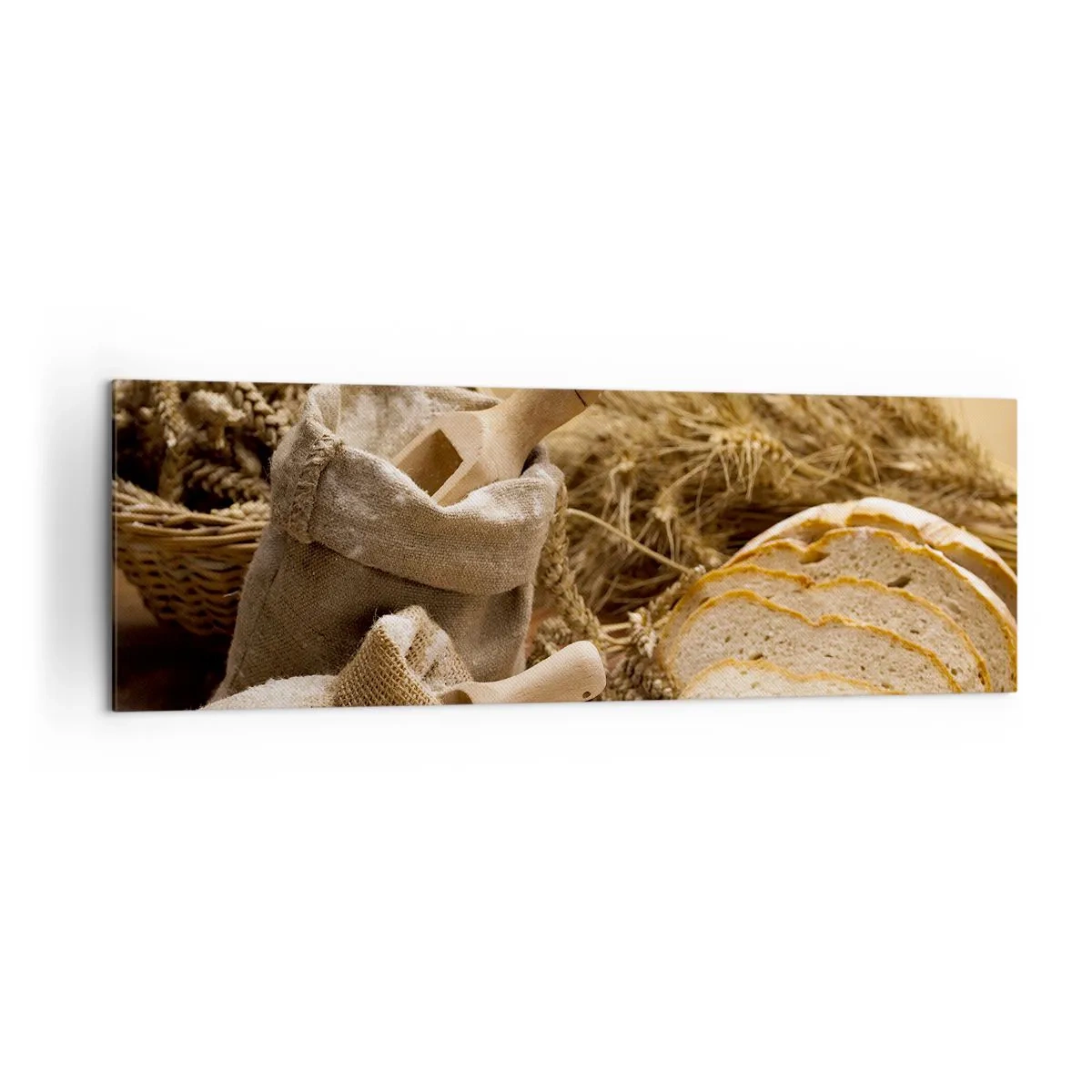 Lærredstryk - Billede på lærred - Som skåret en kniv - 160x50 cm