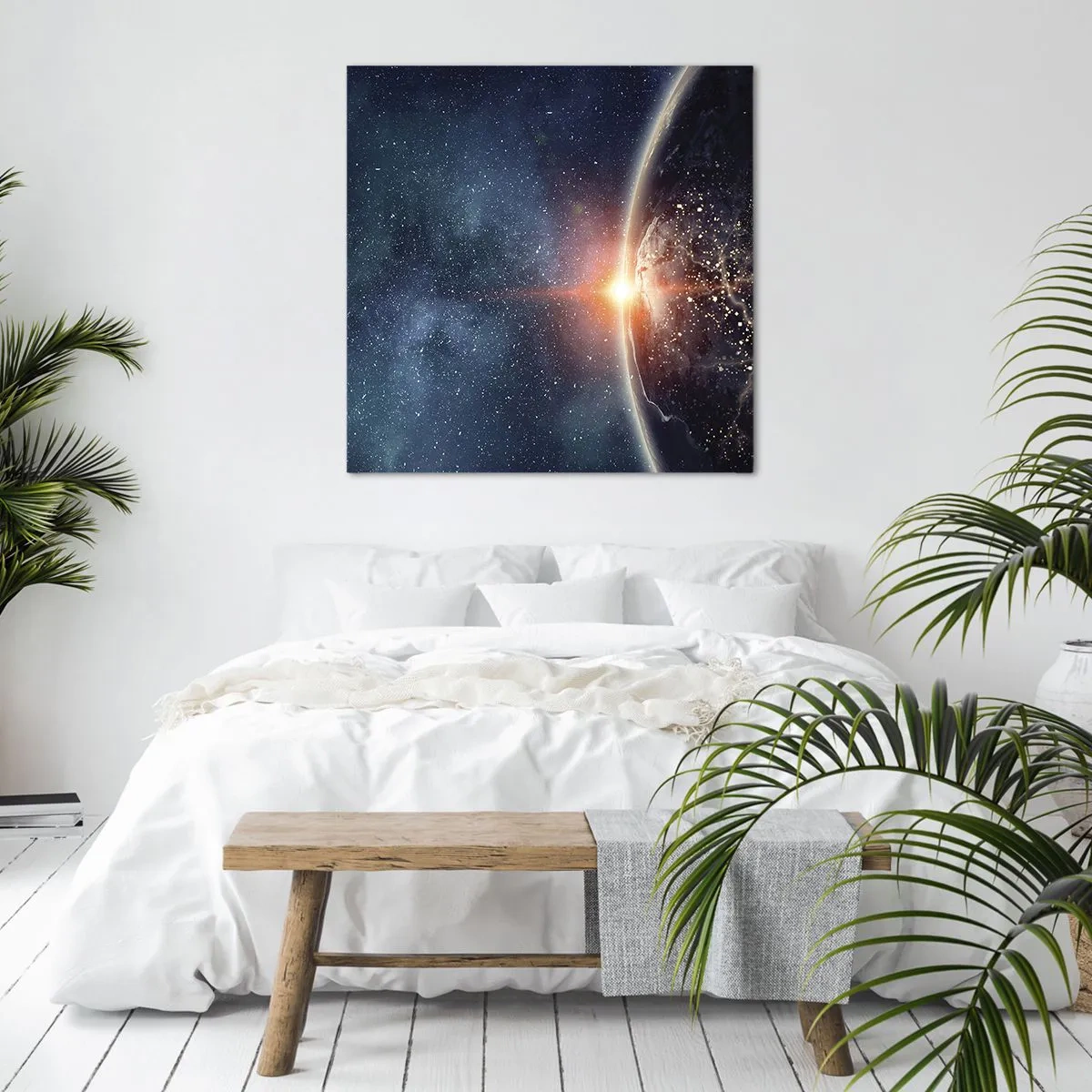 Lærredstryk - Billede på lærred - I det nye perspektiv - 40x40 cm