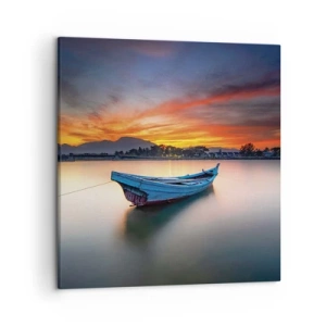 Lærredstryk - Billede på lærred - En god nat er på vej - 50x50 cm