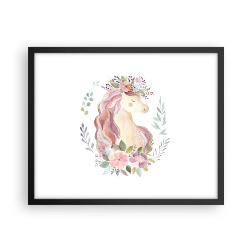 Plakat i sort ramme - En invitation til eventyrets verden - 50x40 cm