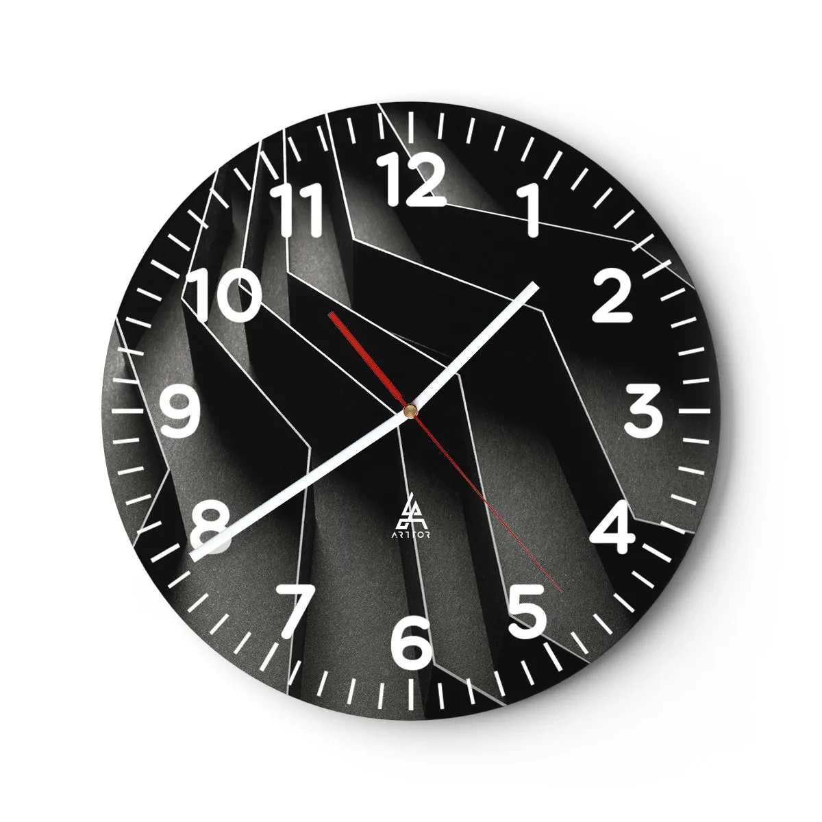 Vægur, Uret - Rumlig orden - 30x30 cm