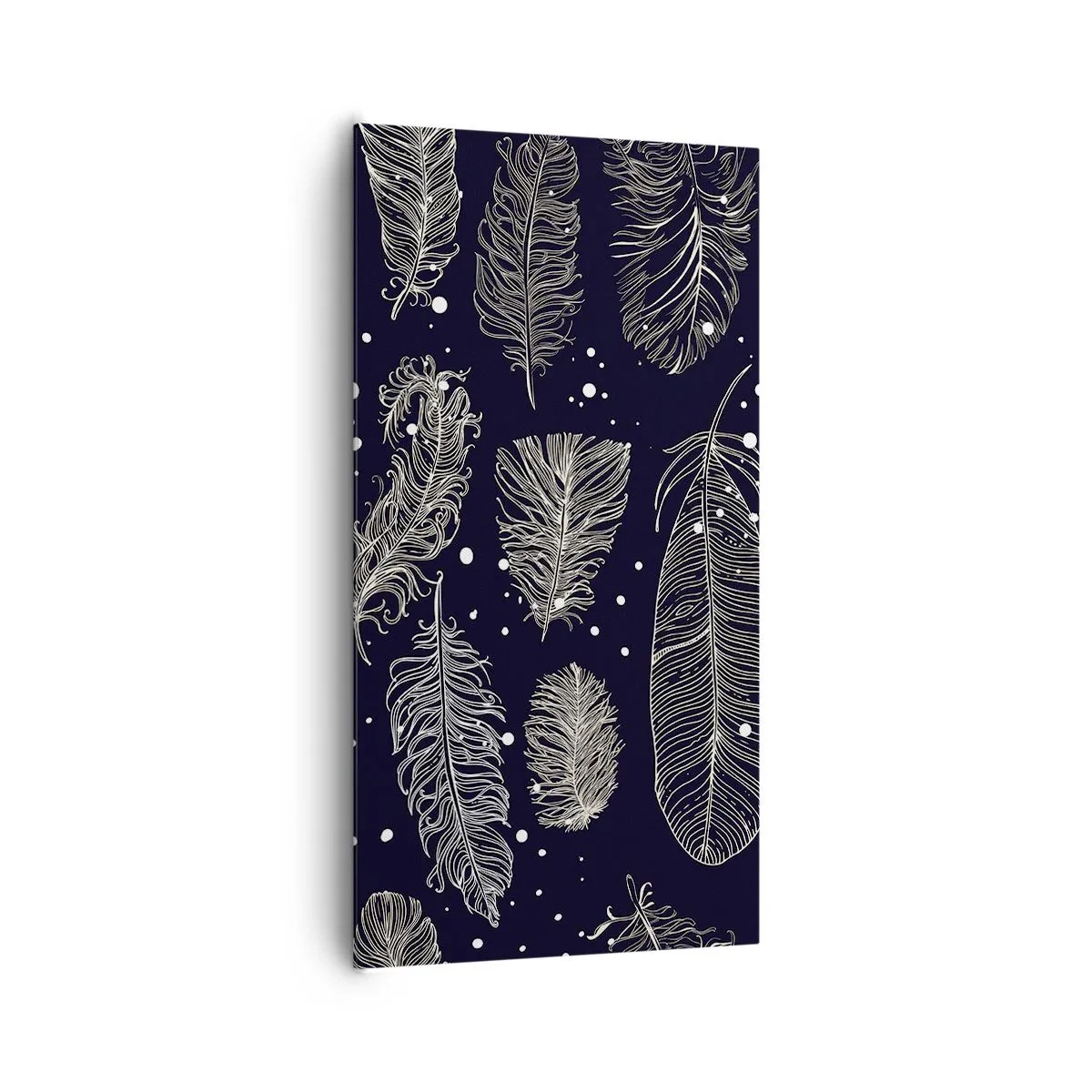 Lærredstryk - Billede på lærred - Fjerede blonder - 65x120 cm