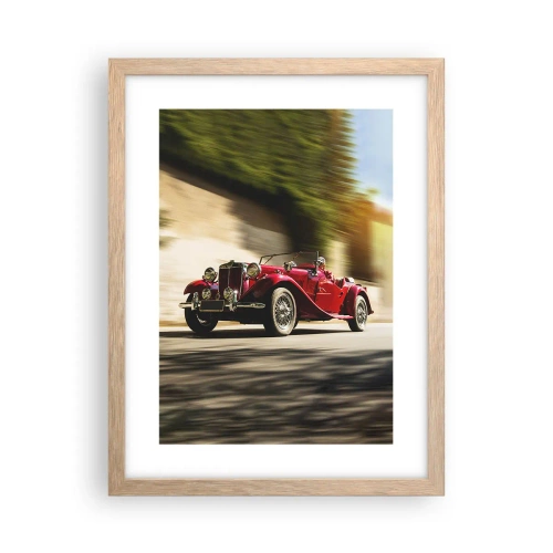 Plakat i ramme af lyst egetræ - Smukkere end Nike fra Samothrake - 30x40 cm