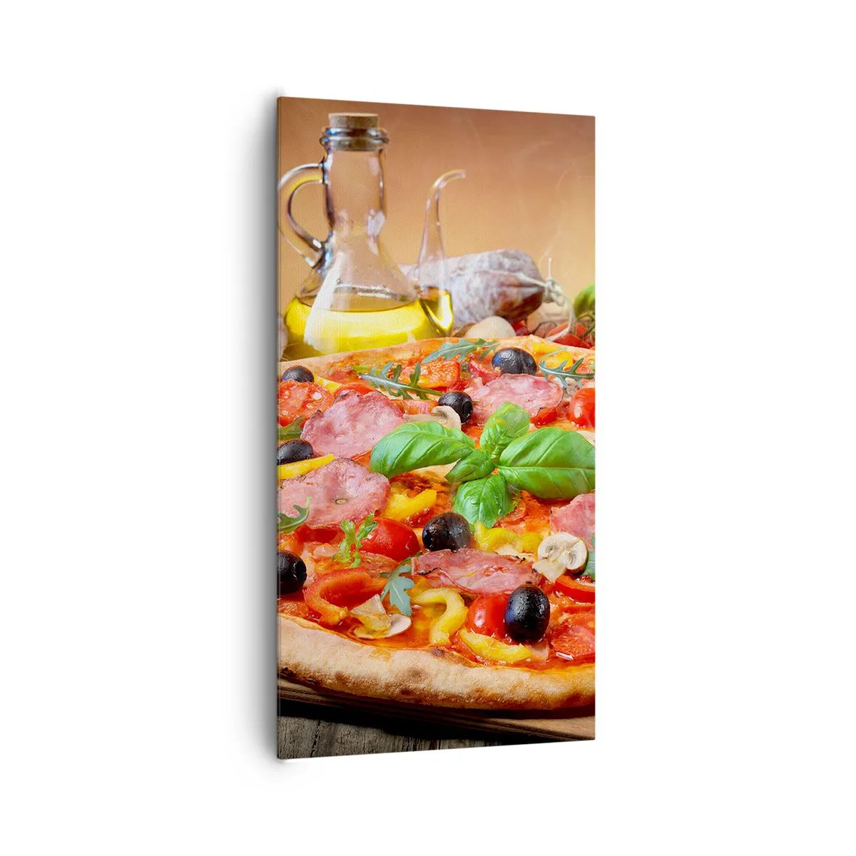 Lærredstryk - Billede på lærred - Med en ægte italiensk smag - 65x120 cm