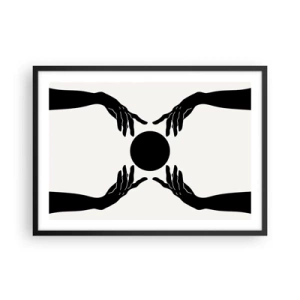 Plakat i sort ramme - Et hemmeligt tegn - 70x50 cm