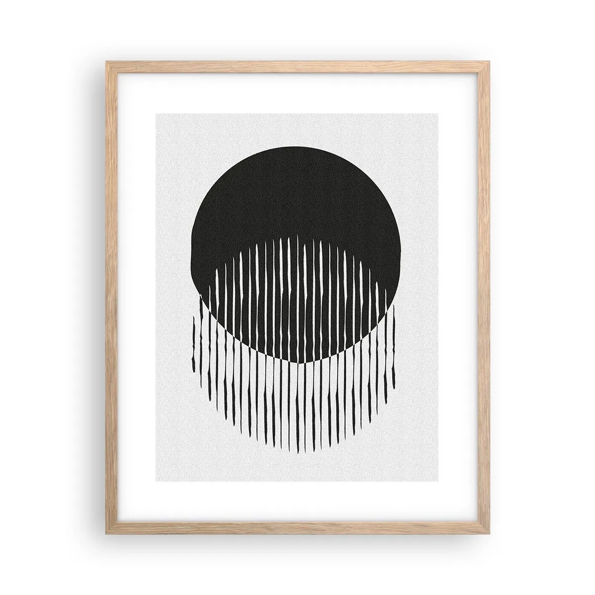 Plakat i ramme af lyst egetræ - Hans alter ego - 40x50 cm