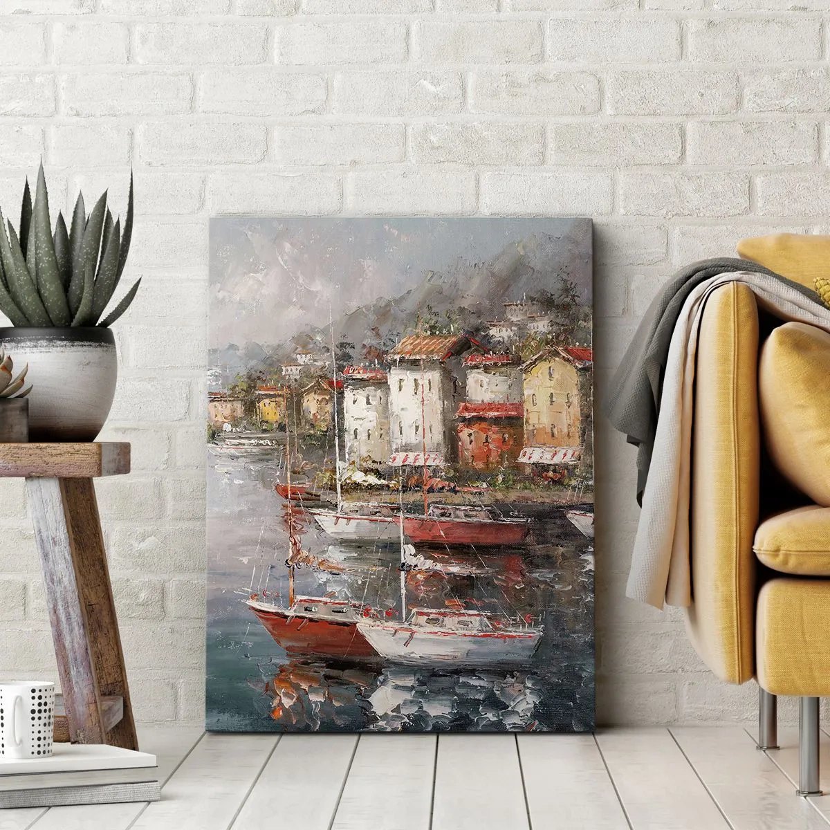 Lærredstryk - Billede på lærred - Romantisk paradis - 45x80 cm
