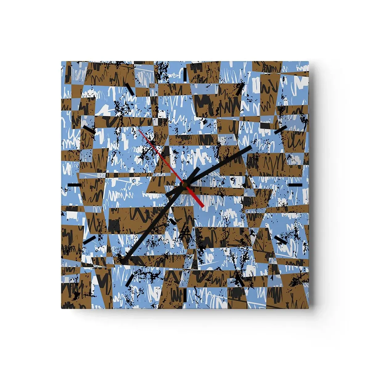 Vægur, Uret - Ikke oversvømmet udskæring - 30x30 cm