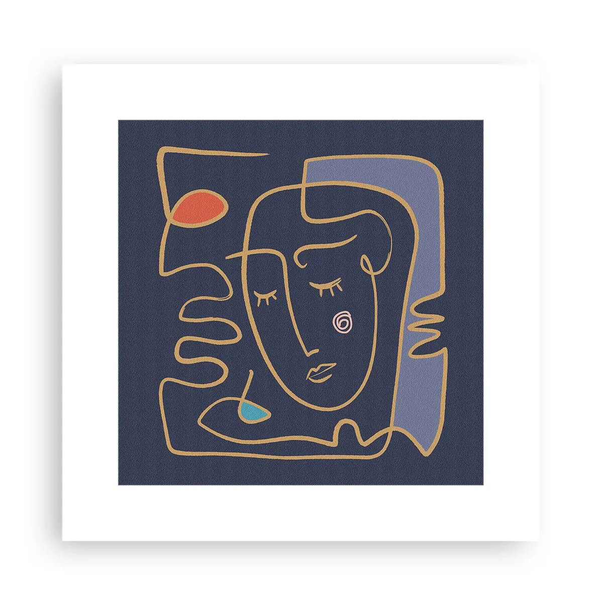 Plakat - I drømmerier - 30x30 cm