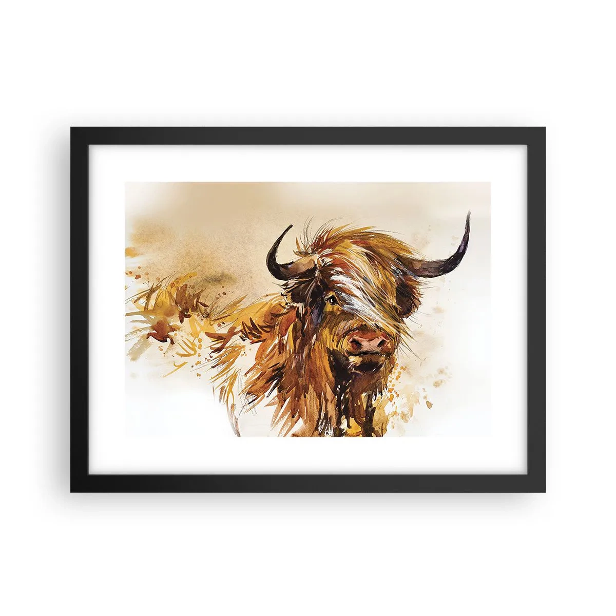 Plakat i sort ramme - Jægerens stolthed - 40x30 cm