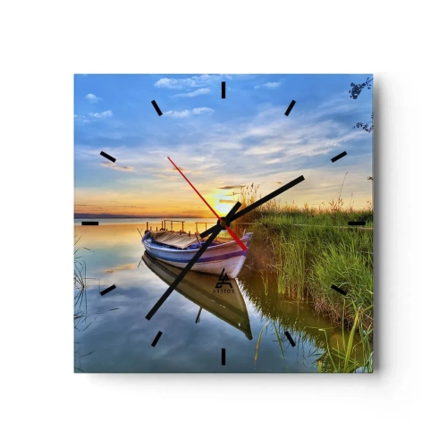 Vægur, Uret - Bugt med opfyldte drømme - 40x40 cm