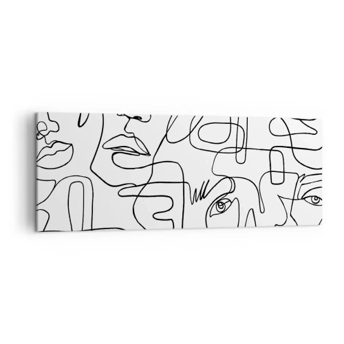 Lærredstryk - Billede på lærred - I sammenfiltrede følelser - 140x50 cm