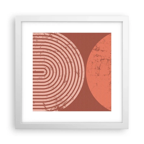 Plakat i hvid ramme - Tæt forhold - 30x30 cm